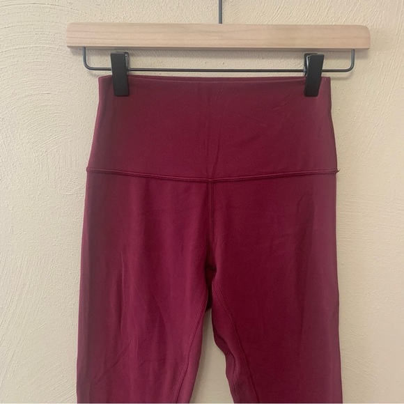 Lululemon Align Pant II *25" Deep Ruby Size 4 W5BEJS - Picture 4 of 10